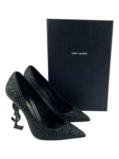 sapato salto yves saint laurent